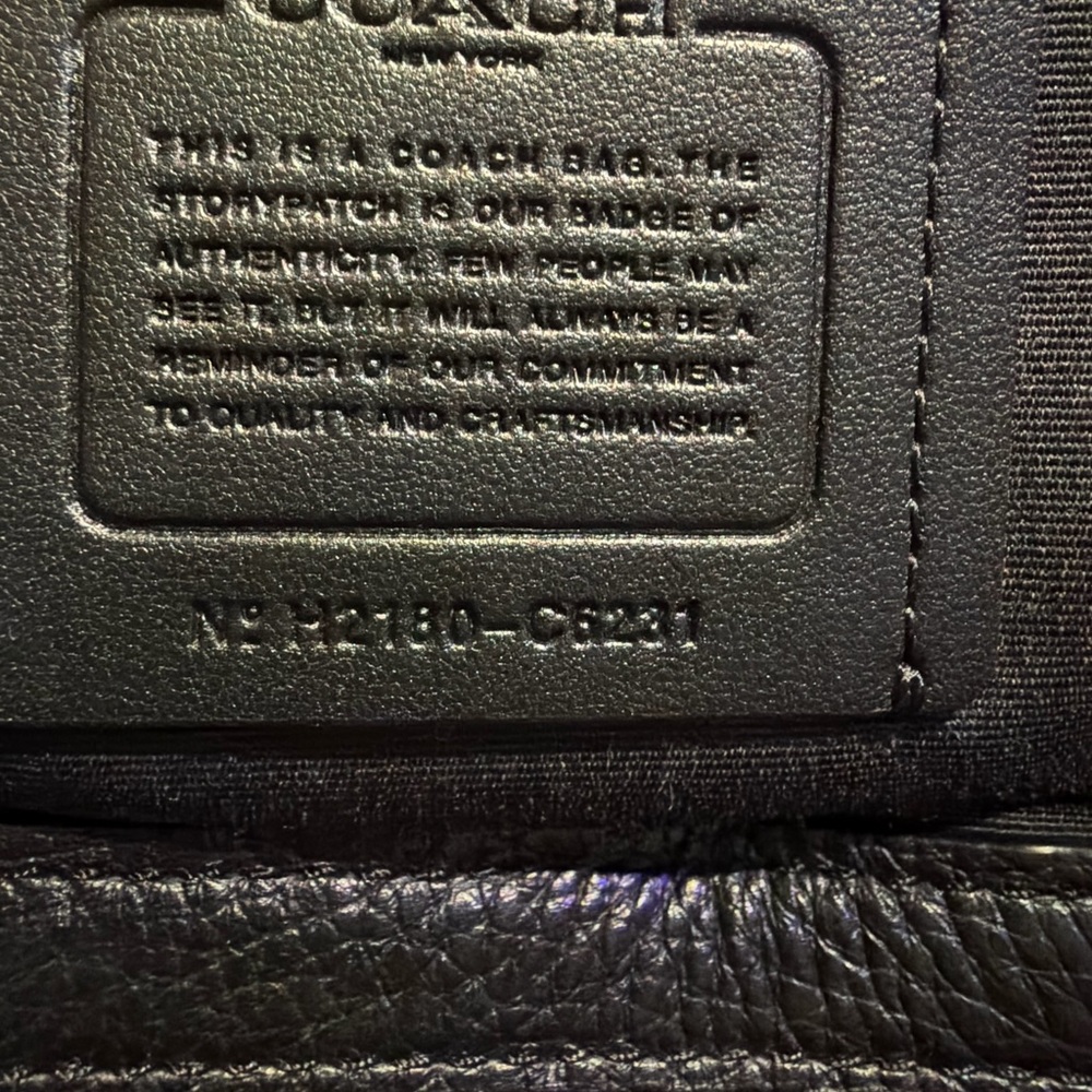 Coach Black Leather Shoulder Bag - Picture 5 of 5